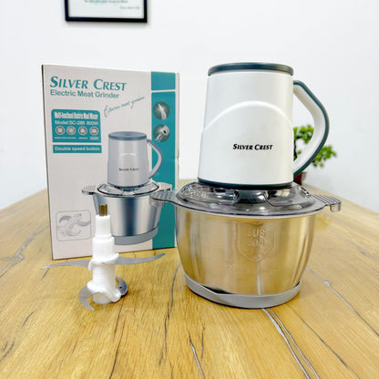 SilverCrest Chopper | 2 Liter | Meat Grinder 750 Watts | 4 Blades