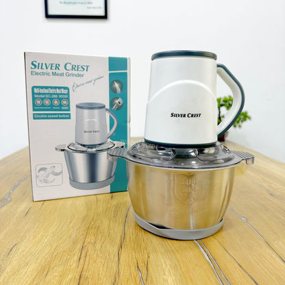 SilverCrest Chopper | 2 Liter | Meat Grinder 750 Watts | 4 Blades