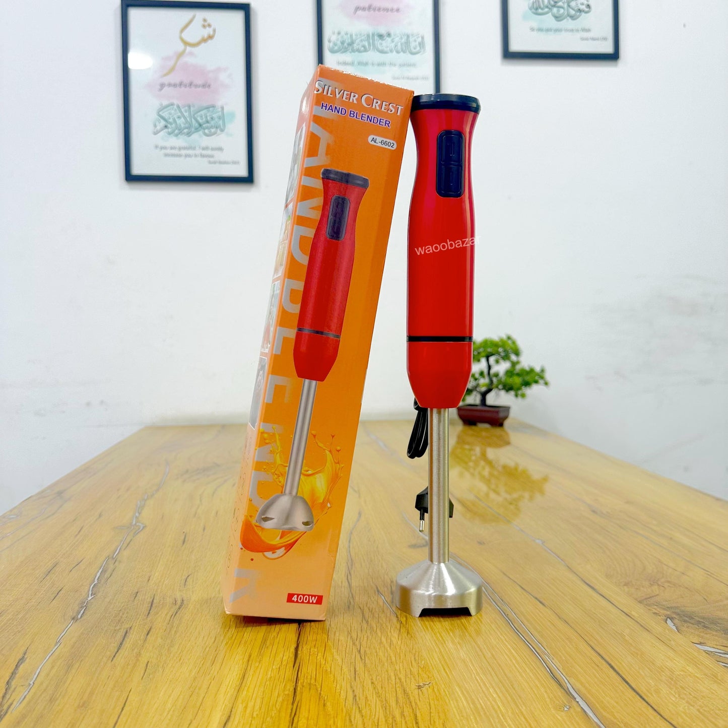 Silver Crest Hand Blender | 4-Sharp Stainless Steel Blades  | 400 Watts