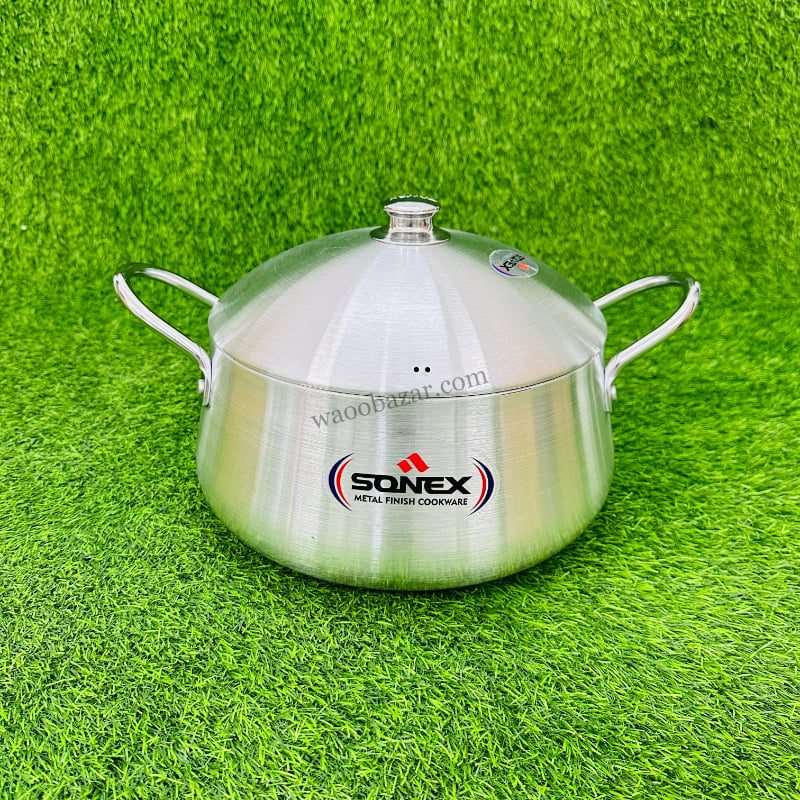 5 Pcs Fish Pot Set - Sonex Aluminum Metal Finish Cookware Best for Cooking - Indian Cookware