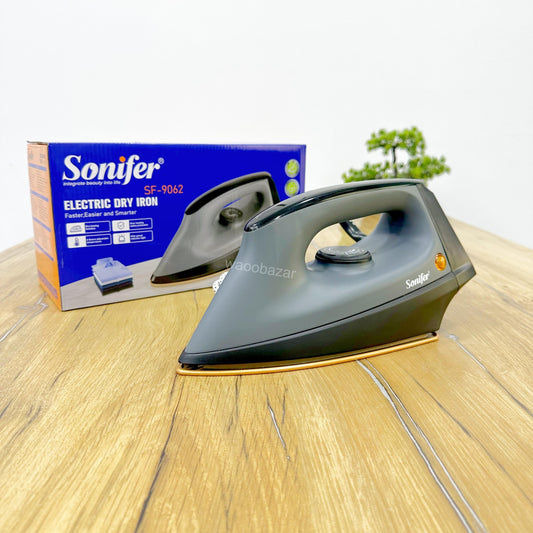 Sonifer Electric Dry Iron | Non-Stick Soleplate | 1000W
