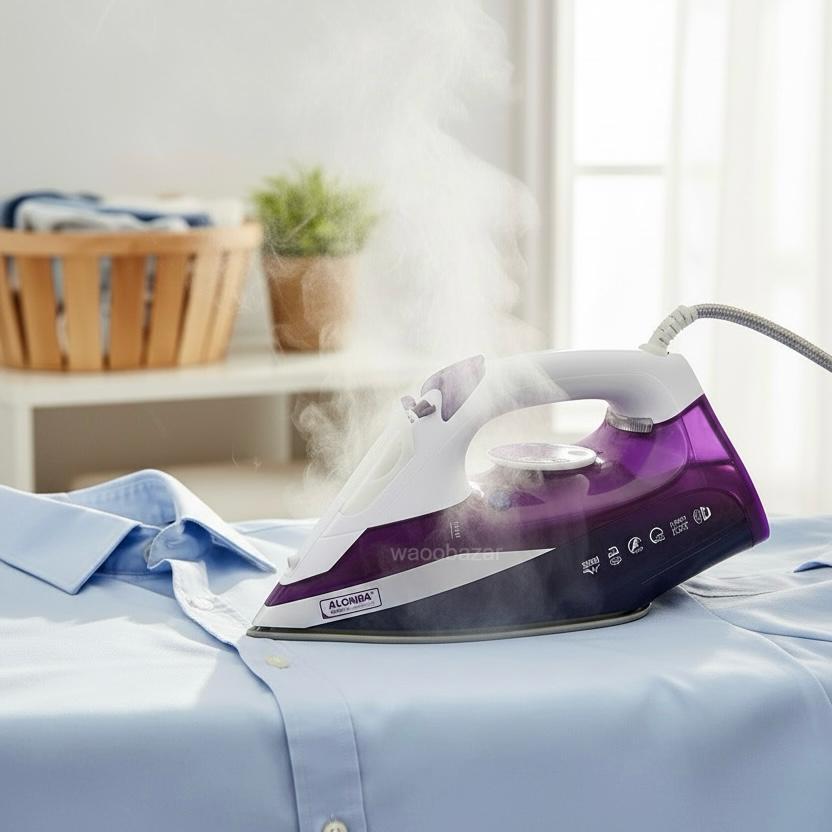 Alonsa Electric Steam Iron | Ceramic Soleplate | 2800W