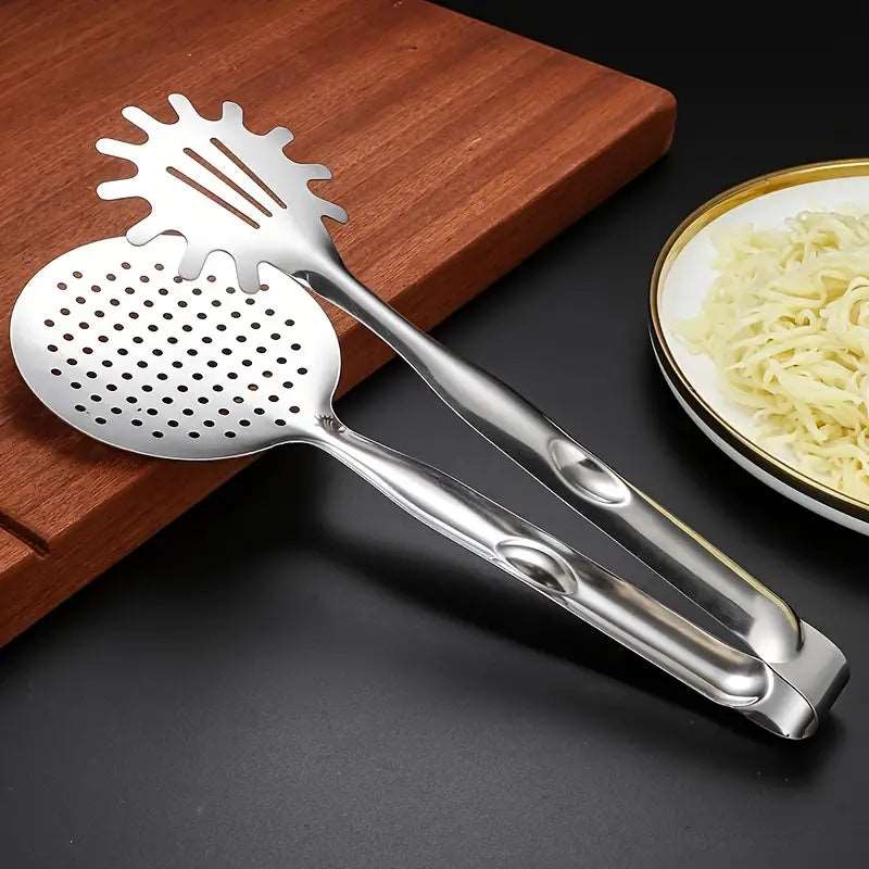 Stainless Steel Food Clip |  BBQ Food Tongs | Multi-functional Fried Fish Spatula