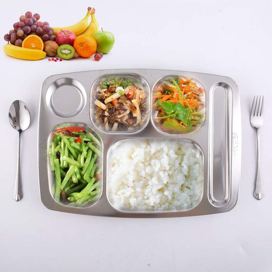 Korean Lot Stainless Steel Serving Tray