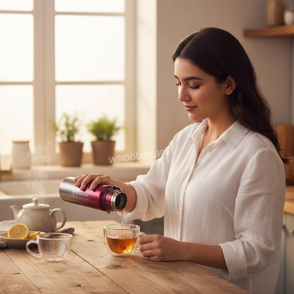 Stainless Steel Vacuum Flask | Double Wall Insulated | 1000 ML