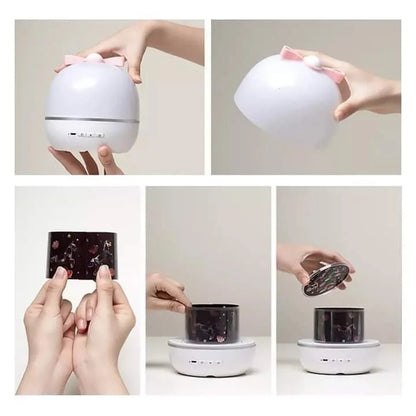 Starry Sky Night Light Projector | Ocean & Space Theme Room Decor Lamp