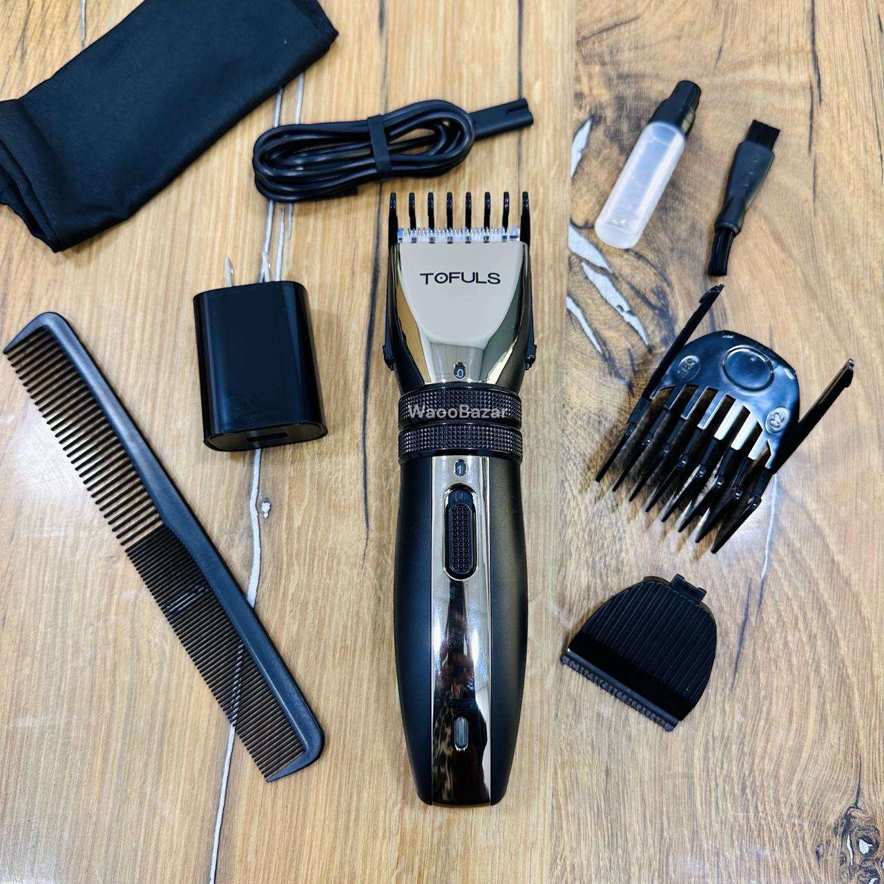 TOFULS Men’s Hair Trimmer | Rechargeable Hair Cutting Kit with Extra Blade