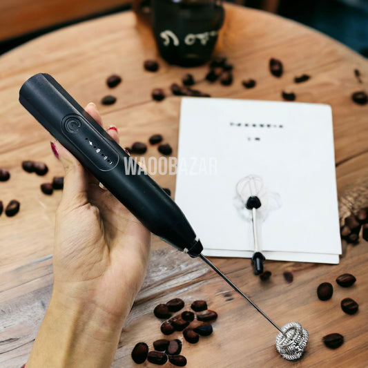 Rechargeable Coffee Beater | 2 in 1 with Egg Beater