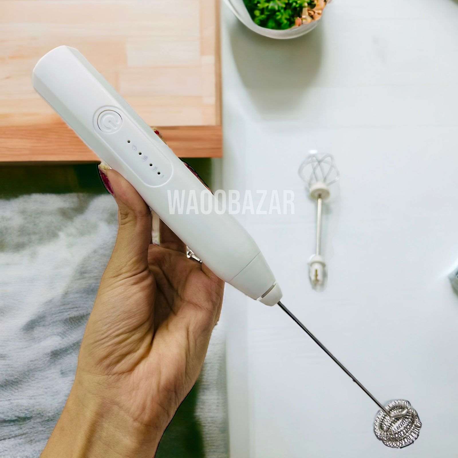 Rechargeable Coffee Beater | 2 in 1 with Egg Beater