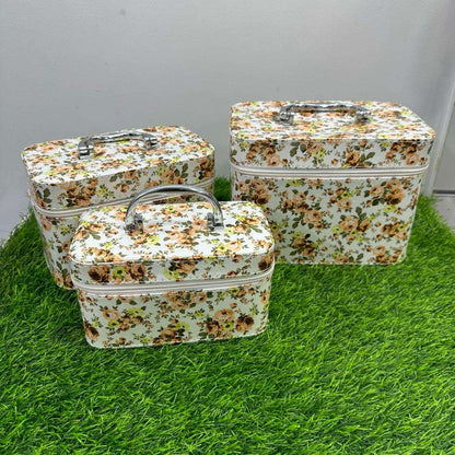 Set Of 3 Cosmetic and Jewellery Boxes with Mirrors |  Attractive Colors and Designs