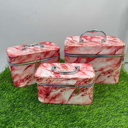 Set Of 3 Cosmetic and Jewellery Boxes with Mirrors |  Attractive Colors and Designs