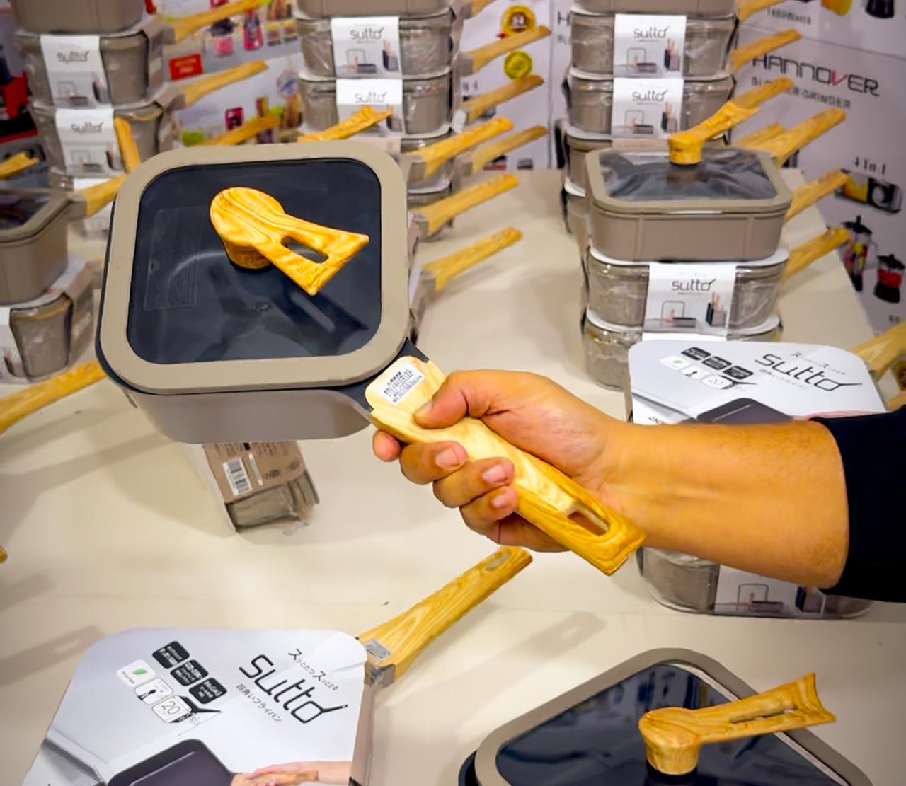 Doshisha Sutto Square Frying Pan & Sauce Pan | Non-Stick