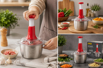 Manual Vegetable Chopper | Hand Chopper | Pusher Chopper