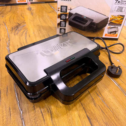 900W Tower Sandwich Maker | Non Stick | Deep Filled