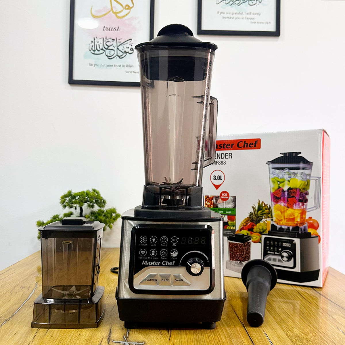 Master Chef 2000W High-Performance Digital Blender & Grinder