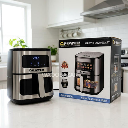 GPOWER Air Fryer | Digital Touch Panel | Oil-Free Fry, Roast & Bake | GP-888