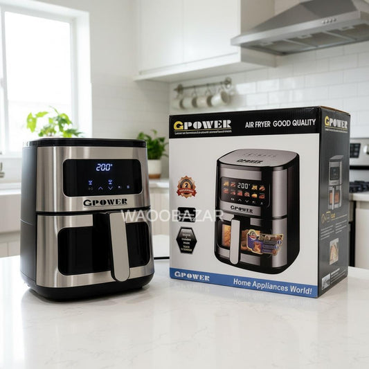 GPOWER Air Fryer | Digital Touch Panel | Oil-Free Fry, Roast & Bake | GP-888