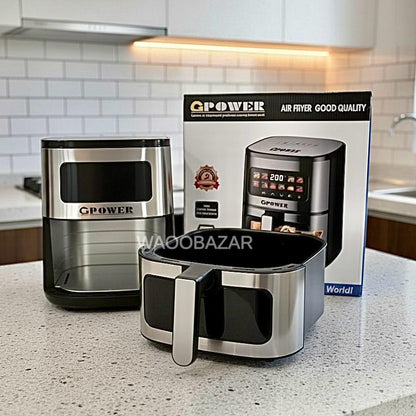 GPOWER Air Fryer | Digital Touch Panel | Oil-Free Fry, Roast & Bake | GP-888