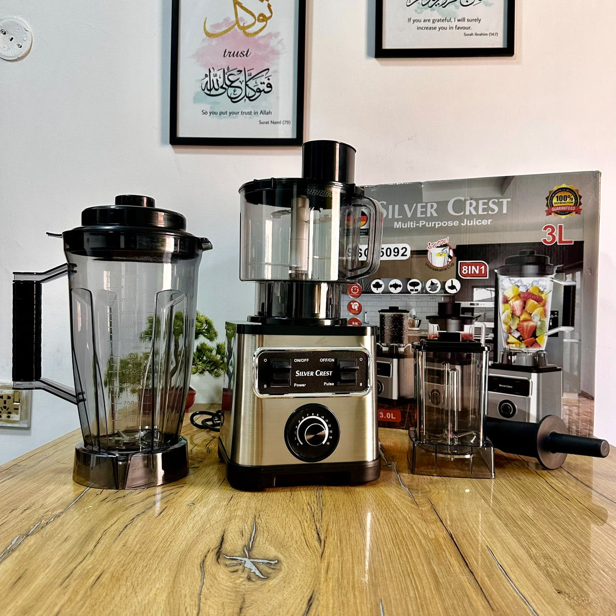 Silvercrest 8 in 1 Blender Set | Blender, Chopper, Grinder, Slicer, Shredder and Much more