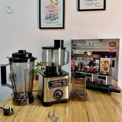 Silvercrest 8 in 1 Blender Set | Blender, Chopper, Grinder, Slicer, Shredder and Much more