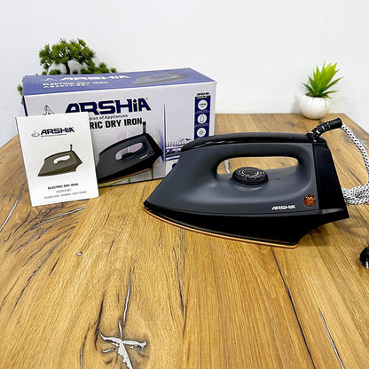 Arshia Electric Dry Iron | Non-Stick Soleplate | 1200W
