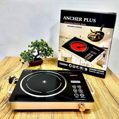 Anchor Plus Electric Ceramic Stove | Infrared Induction | 2200 Watts