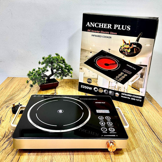 Anchor Plus Electric Ceramic Stove | Infrared Induction | 2200 Watts