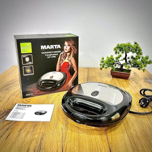 Marta Sandwich Maker  | 600 Watts | 2 Slice