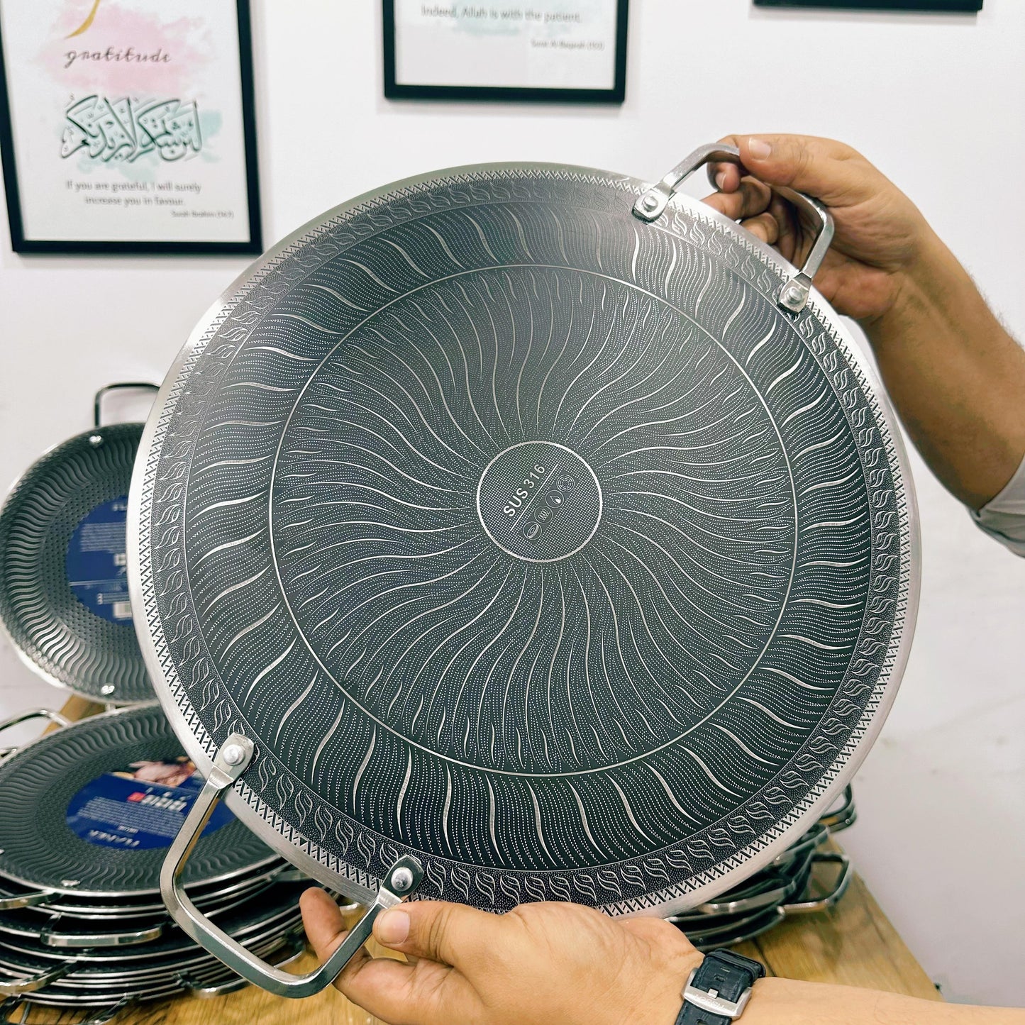 Lot HoneyComb Laser Coated Tawa