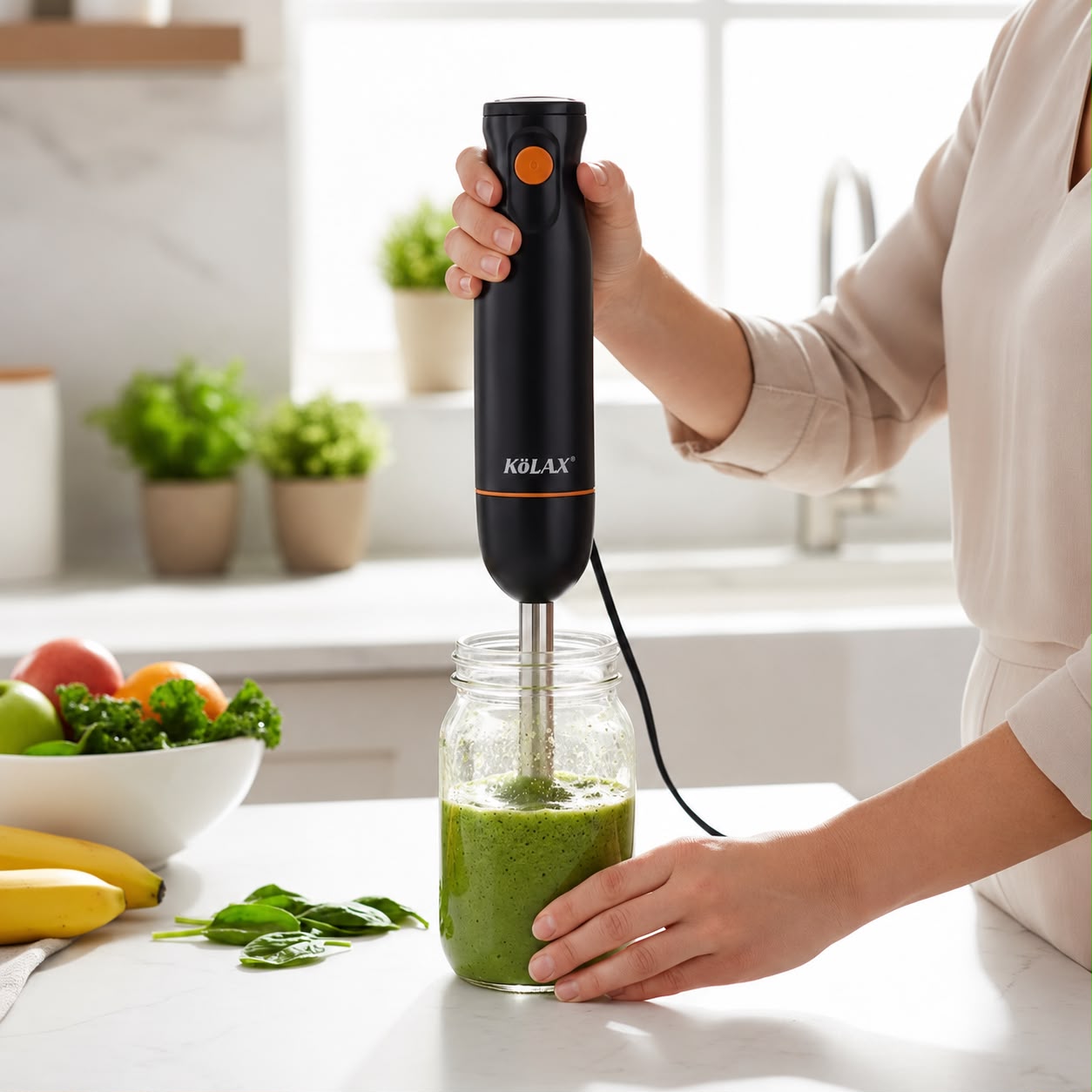 Kolax Imported Hand Blender | Blend Haleem , Lassi , Milkshake and More