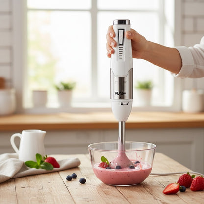 RAF Hand Blender | 900 watts | 4 Blades  | Blend Haleem , Saag & much more
