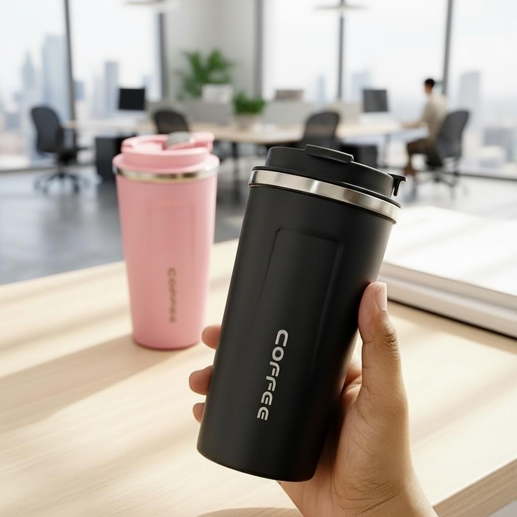 Stainless Steel Vacuum Mug – Hot & Cold | Office Mug | Travel Cup