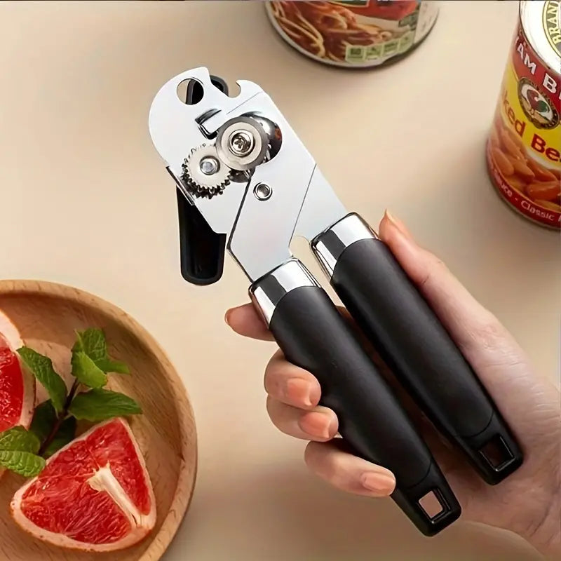 Can Opener | Hand Held Can Opener With Soft Touch Handle