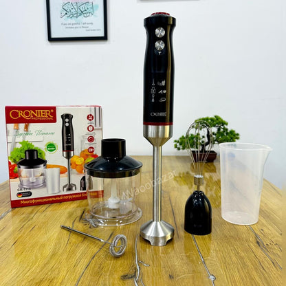 CRONIER 5-in-1 Hand Blender Set | Chopper, Blender, Coffee & Egg Beater, Whisker