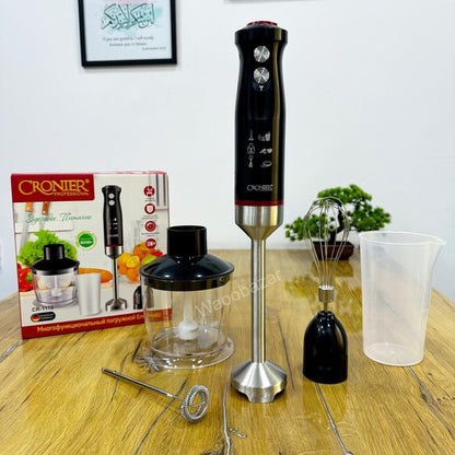 CRONIER 5-in-1 Hand Blender Set | Chopper, Blender, Coffee & Egg Beater, Whisker