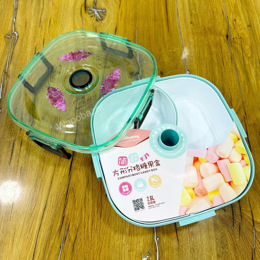 2-Layer Dry Fruit Tray | Lid and Toothpick Holder