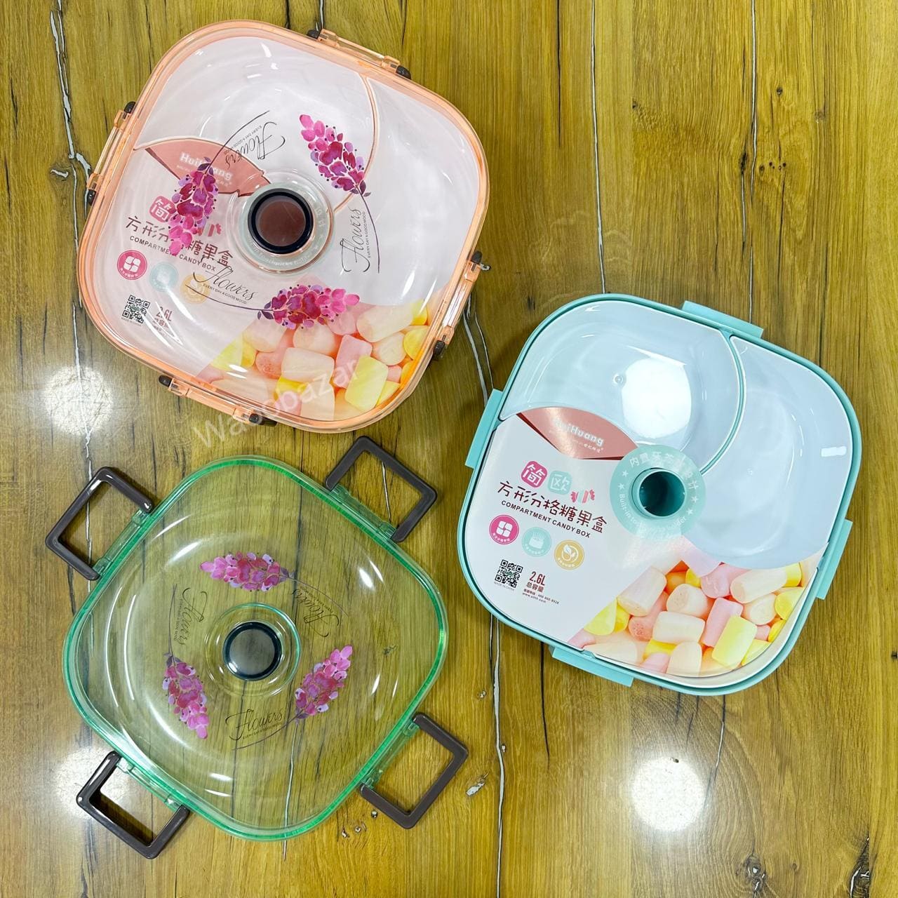 2-Layer Dry Fruit Tray | Lid and Toothpick Holder