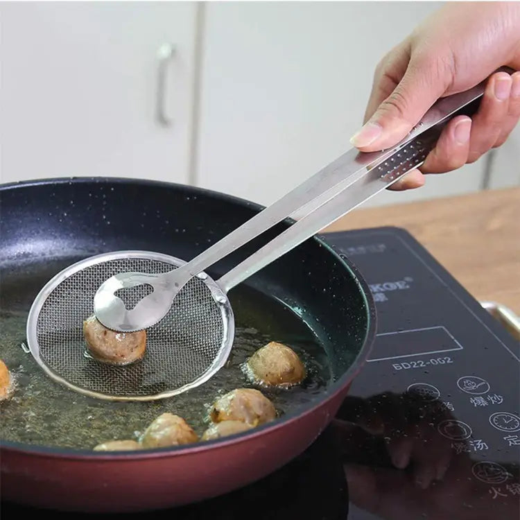 Oil Fried Food Strainer | 2 in 1 Fry Tool Filter Spoon