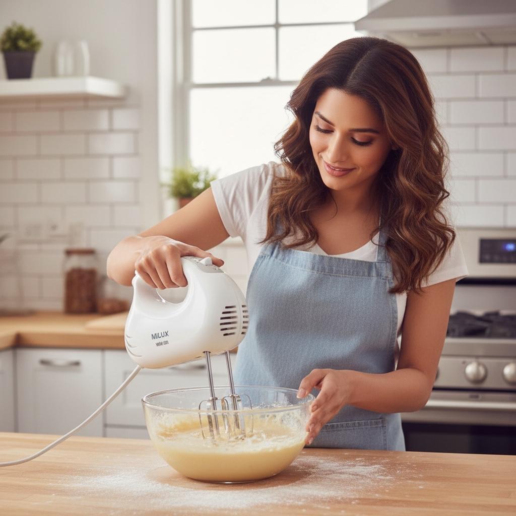 Milux Turbo Hand Mixer | 3-Speed Setting | Cake beater