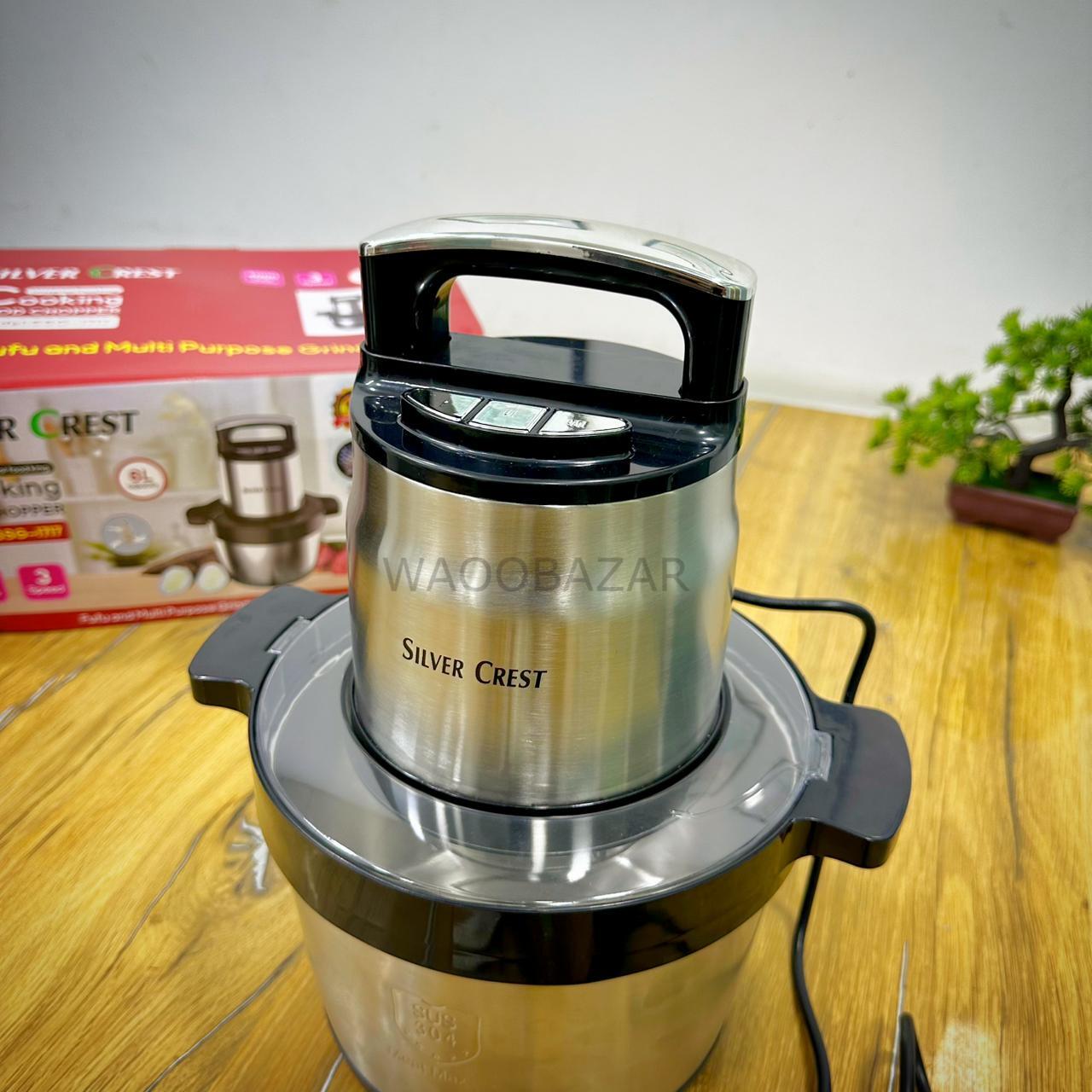 Silver Crest Chopper | 6 Litter | Meat Grinder 4000 Watts | 4 Blades