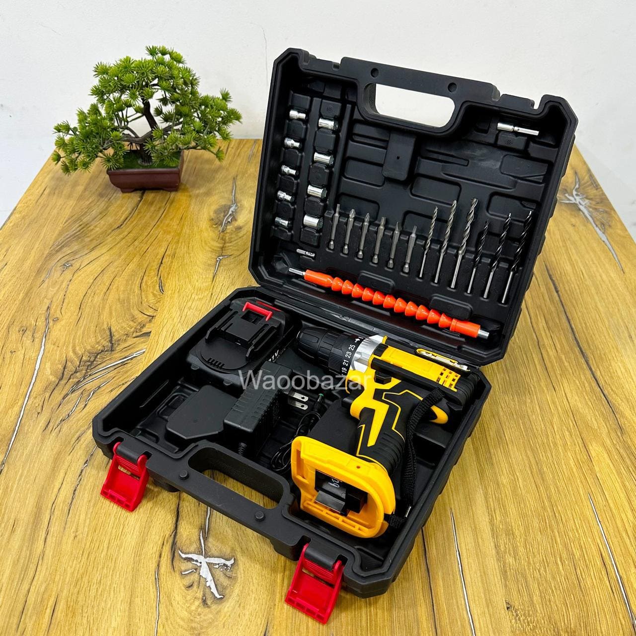Rechargeable Drill with 25+ Accessories | Cordless & Fully Loaded Kit