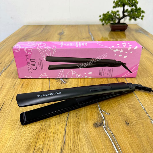STRAIGHTEN OUT Digital Flat Iron | Hair Straightener & Curler