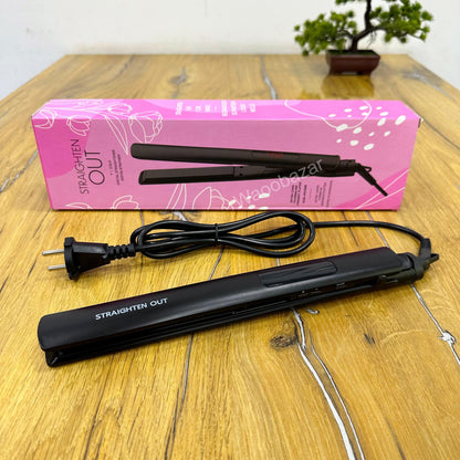 STRAIGHTEN OUT Digital Flat Iron | Hair Straightener & Curler