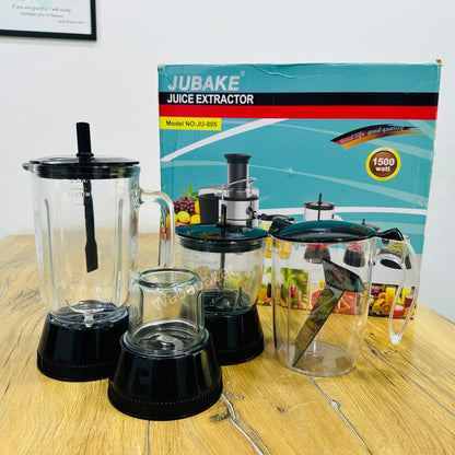 JUBAKE 4-in-1 Food Factory | Juicer, Blender, Grinder & chopper | 1500W