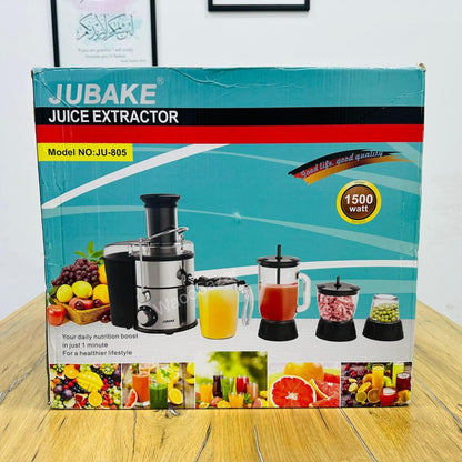 JUBAKE 4-in-1 Food Factory | Juicer, Blender, Grinder & chopper | 1500W
