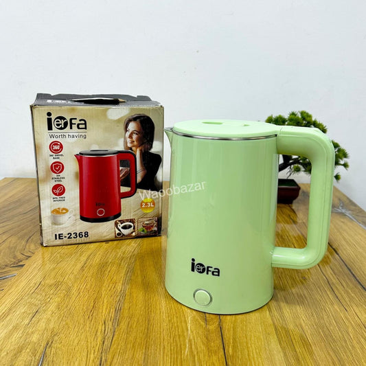 IERFA 2.3L Electric Kettle | Stainless Steel | Auto Shut-Off | 1500W