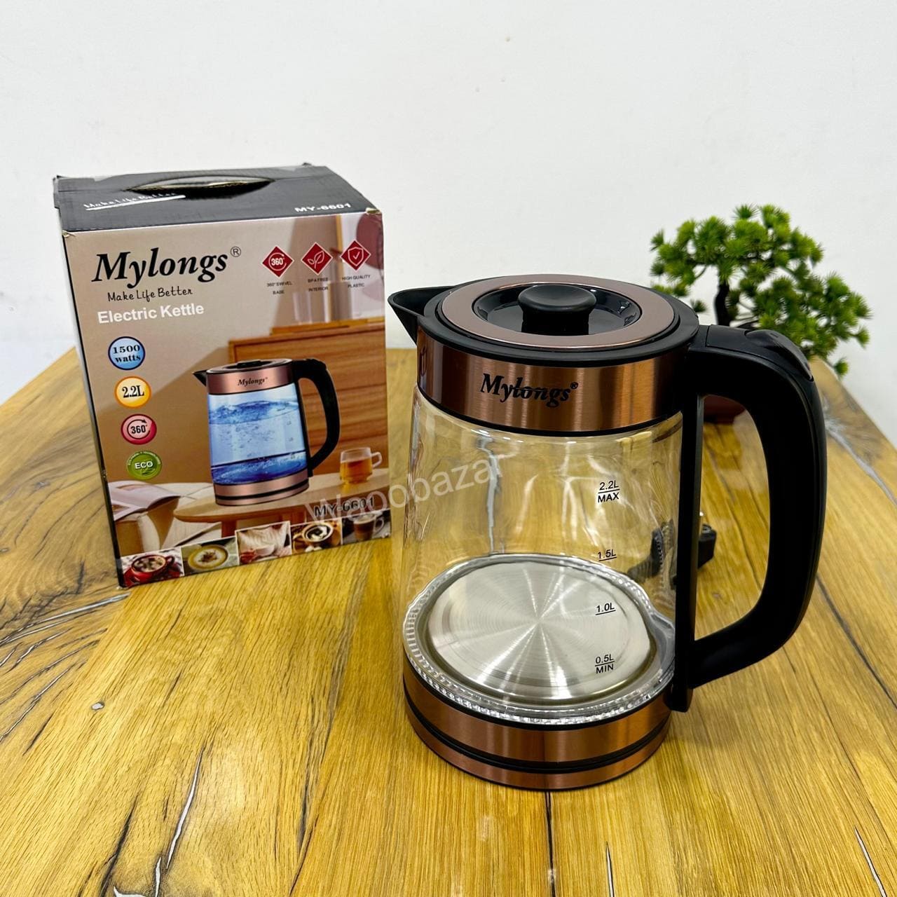 MYLONGS Electric Kettle | 2.2 Litter