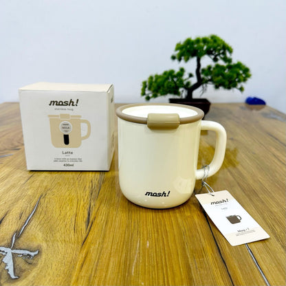 Japanese Mug | Mosh latte Mug | 430 ML | Stainless Steel