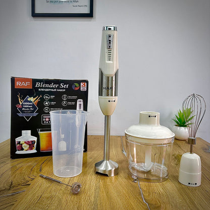 RAF 5-in-1 900W hand blender set with 1000ml container